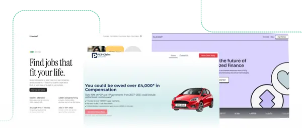 Showcase of three high-performance client websites built with modern infrastructure